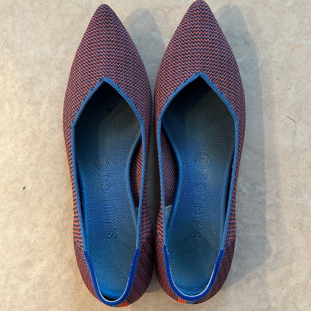 Rothy’s The Point discontinued color! Orange and blue